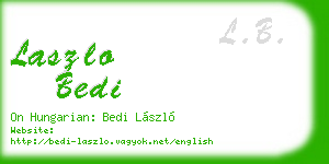 laszlo bedi business card