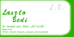 laszlo bedi business card